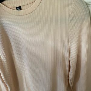 Beige/cream long sleeve onesie